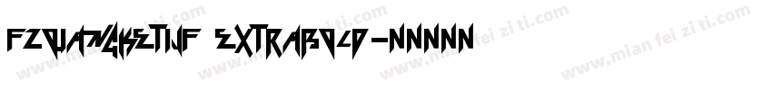 FZQiangKeTiJF ExtraBold字体转换